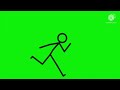 Stickman Is Running Because He Opened The Pibby Glitch Green Screen