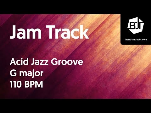 Acid Jazz Groove Jam Track in G major "Rainbow Bridges" - BJT #22