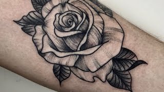 Rose Whip Shading - Tattoo Timelapse