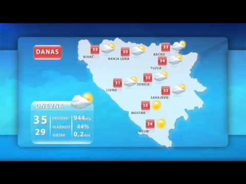 Vremenska prognoza 11.8.2014.