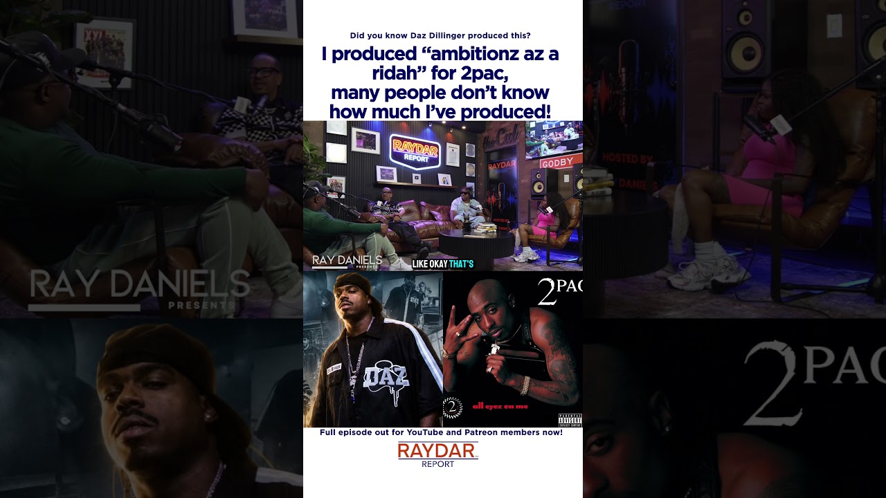 Daz Dillinger produced 2pac's Ambitionz as a ridah! Did you know?