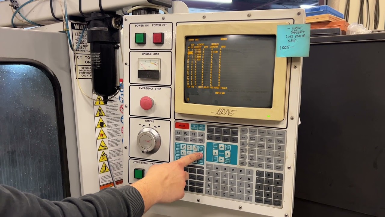 Setting Haas pre NGC programable coolant offset setting
