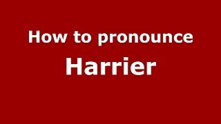 How to pronounce Harrier