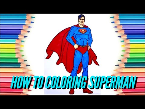 How To Coloring Superman DC Comics coloring page