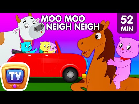Three Little Kittens Went To The Farm - Farm Animals Nursery Rhymes by Cutians™ | ChuChu TV