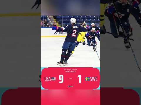 USA defeated Sweden at the 1st Semi-Final of IIHF U18 Women's World Championship 2026 #iihf #sports