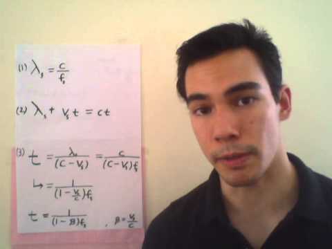 Introductory Relativistic Doppler Shift Equation