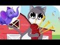 A Cat Came Fiddling - Nursery Rhyme with Karaoke