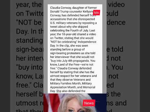 Claudia Conway defends celebrating Fourth of July as commercialized and disrespectful.#shortsvideo
