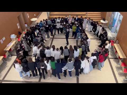 看護学科 2025国家試験決起集会！円陣5期生