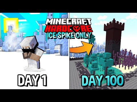 BlackClue Gaming - I Survived 100 Days in a ICE SPIKE Only World in Hardcore Minecraft...
