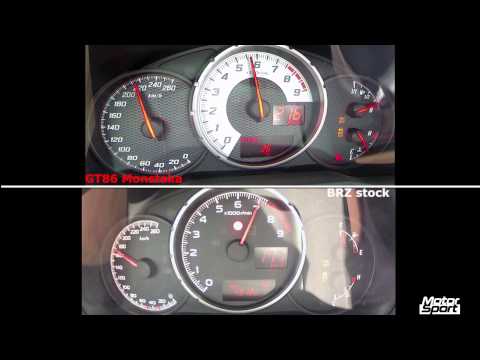 Toyota GT 86 compressor 400 PS vs Subaru BRZ stock (Motorsport)