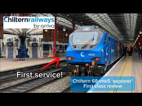 Riding on Chiltern’s new mk5 ‘explorer’ trains to London in first class!