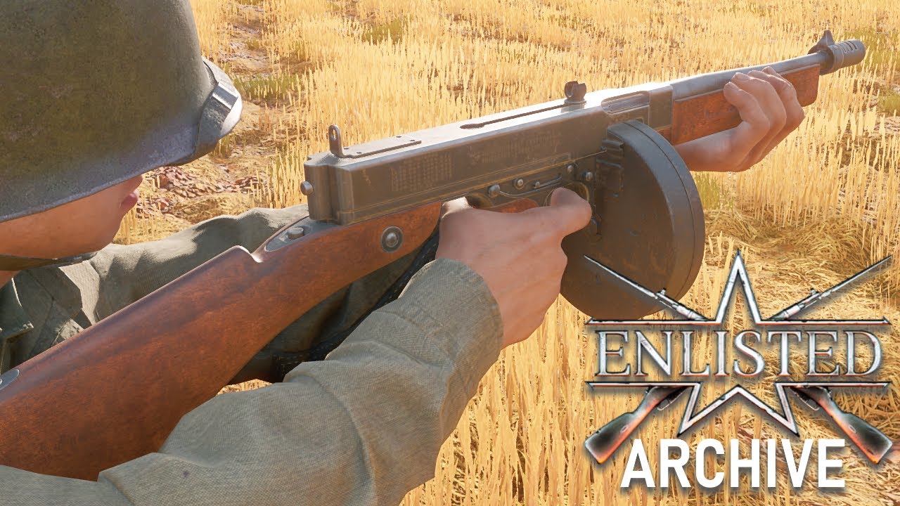 Enlisted Showcase - Thompson M1928A1 (50 Round Drum Magazine)
