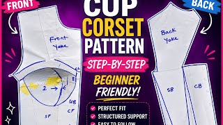 How to Draft a Corset Pattern for Beginners | Easy Step-by-Step Tutorial