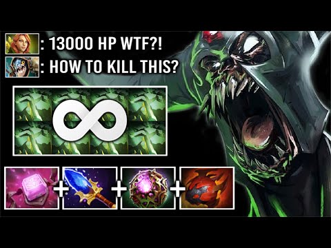 NEW Phylactery + Scepter Undying 13000 HP Raid Boss Imba Build Can't Kill 2s Decay 7.33e Dota 2