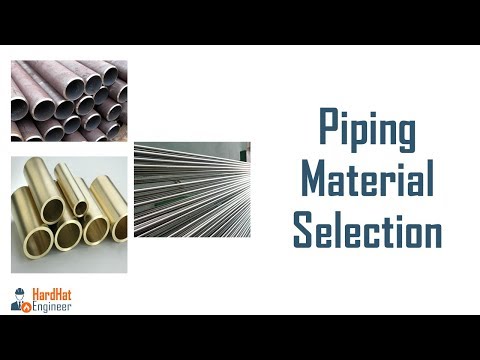 Piping Material Selection - Piping Training Course Video-1