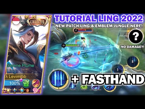 TUTORIAL LING 2022 NEW PATCH LING LEVIMLBB NERF!! | BEST BUILD & EMBLEM FOR LING?!  - MOBILE LEGENDS