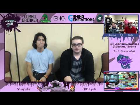 [Tales of Jank — 5/7/16] Losers Quarters: Shinjoebi (Greninja) v. P105 | yeti (Captain Falcon)