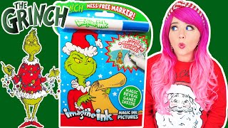 Coloring The Grinch Imagine Ink Coloring Book | Christmas Magic Ink Activity & Game Book