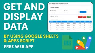 Google Sheets Web App: Display Filtered Data Using Apps Script | D12