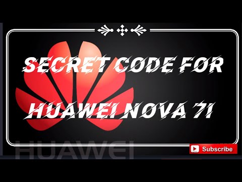 SECRET CODE FOR HUAWIE NOVA 7i with CAUTION