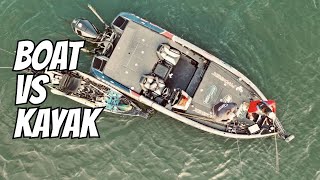 Bass Boat HITS Kayak Angler While Fishing!?