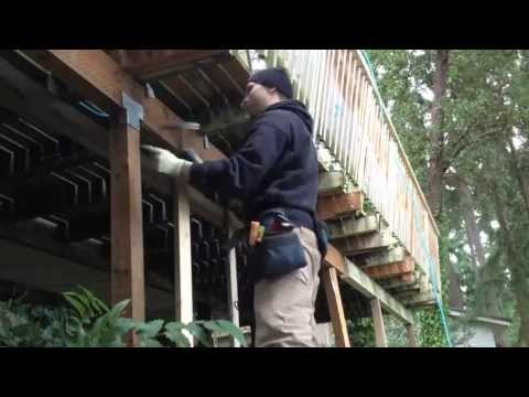 how to replace deck beams