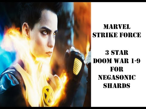 MARVEL STRIKE FORCE - 3 STAR DOOM WAR 1-9 FOR NEGASONIC SHARDS