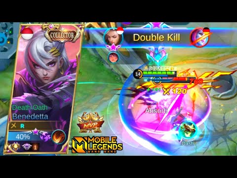 Benedetta Death Oath COLLECTOR Skin Perfect Play! - Top Global Benedetta - MLBB