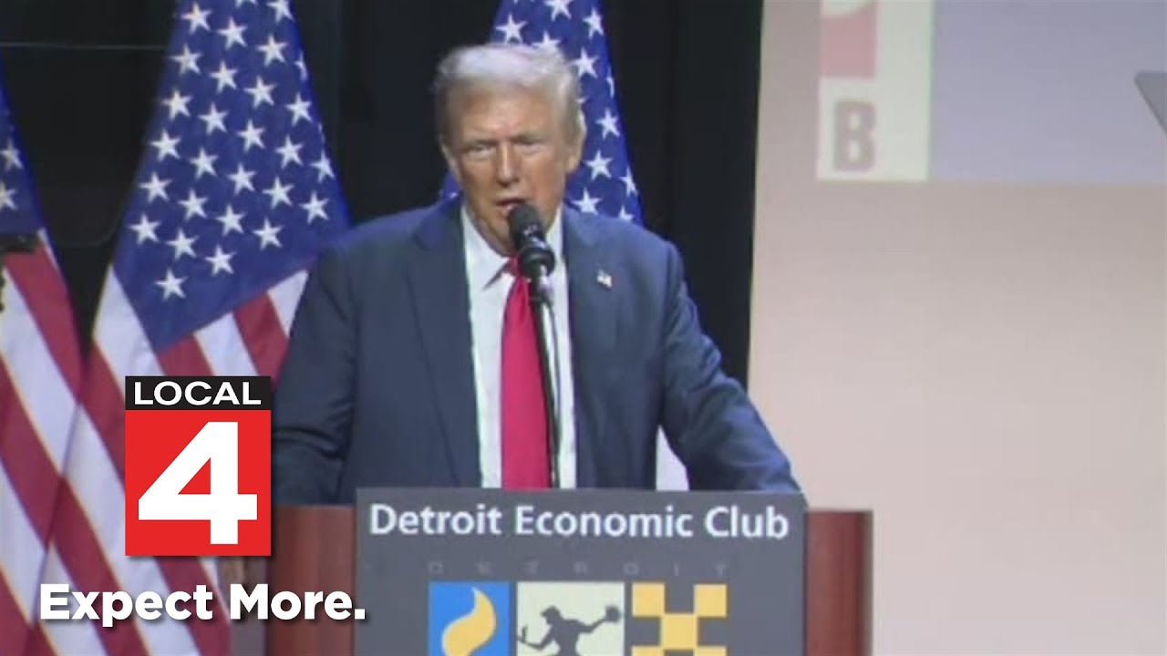 Trump takes jab at Detroit in speech at Detroit Economic Club
