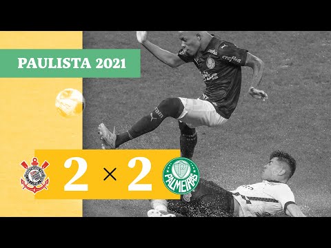 Corinthians 2 x 2 Palmeiras - Gols - 03/03 - Campeonato Paulista 2021