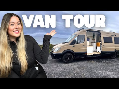 This SPRINTER Campervan Layout Makes Full-Time Vanlife Easy | Full Van Tour