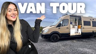 This SPRINTER Campervan Layout Makes Full-Time Vanlife Easy | Full Van Tour