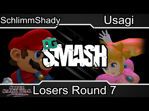 DGSmash2 - SchlimmShady (Mario) Vs. Usagi (Peach) - Losers Round 7 - Melee