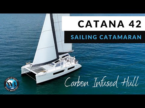 Tour a Stunning High Performance Catana 42 sailing catamaran