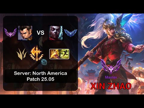Xin Zhao Jungle vs Ekko - NA Master - Patch 25.05