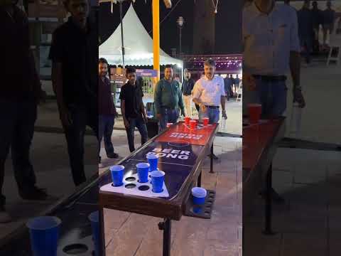 Beer Pong Table on Rent in Delhi, Gurgaon, Beer pong Game Rental for Corporate Event, Birthday Party