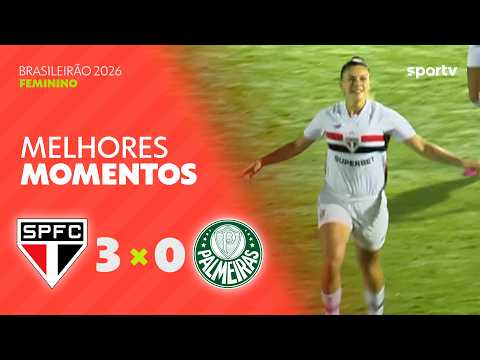 Gols e lances de São Paulo x Palmeiras