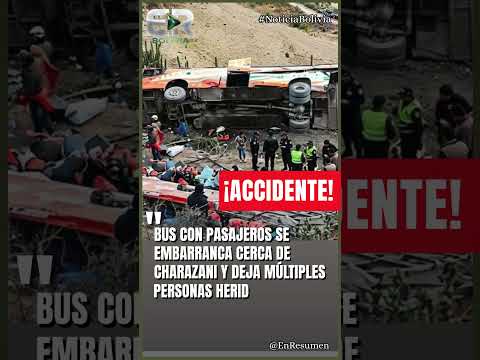 BUS SE EMBARRANCA CERCA DE CHARAZANI #ultimahora #bolivia