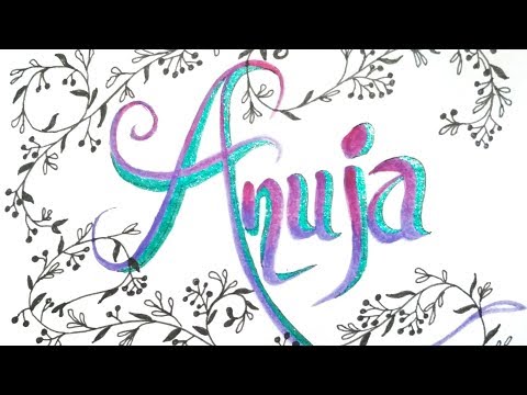 Letter Design-ANUJA | 3D Letter | GM_Creations