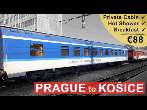 Night Train from Prague to Košice | Single Sleeper Cabin on EuroNight 443 Slovakia