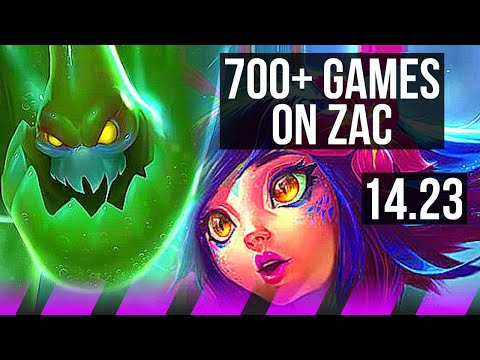 ZAC & Miss Fortune vs NEEKO & Varus (SUP) | 700+ games | KR Challenger | 14.23