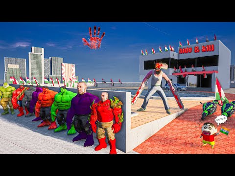 Franklin play hide and kill with hulk - Indian bike driving 3D