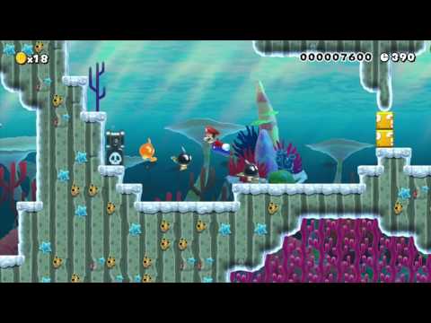 Undersea Bob~omb Caverns ~ from Buckaroo ~ SUPER MARIO MAKER Gameplay RAW
