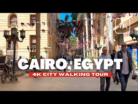 🇪🇬 Explore Cairo, Egypt - Downtown Cairo Walking Tour - 4K HDR - 60pfs