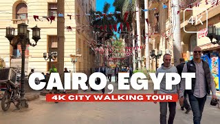 🇪🇬 Cairo, Egypt Walking Tour - Downtown Cairo Walking Tour - 4K HDR 60fps