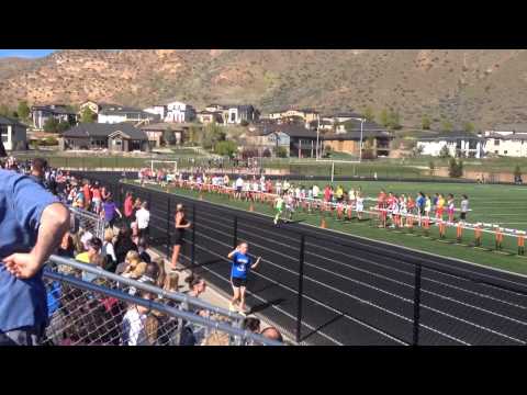 SP 1 mile boys run race at East Junior High: Boise School District Elementary District Track meet