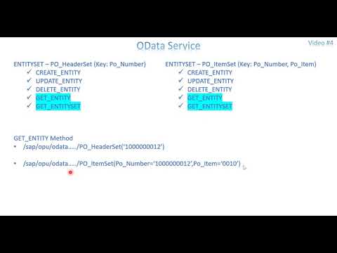 Video 4: OData Service  - Association & Navigation