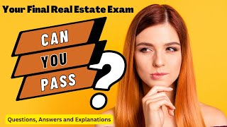 Real Estate School Final Exam - September, 2022